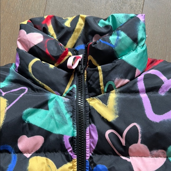 Wild Fable Colorful Heart Pattern Puffer Jacket - Picture 7 of 10